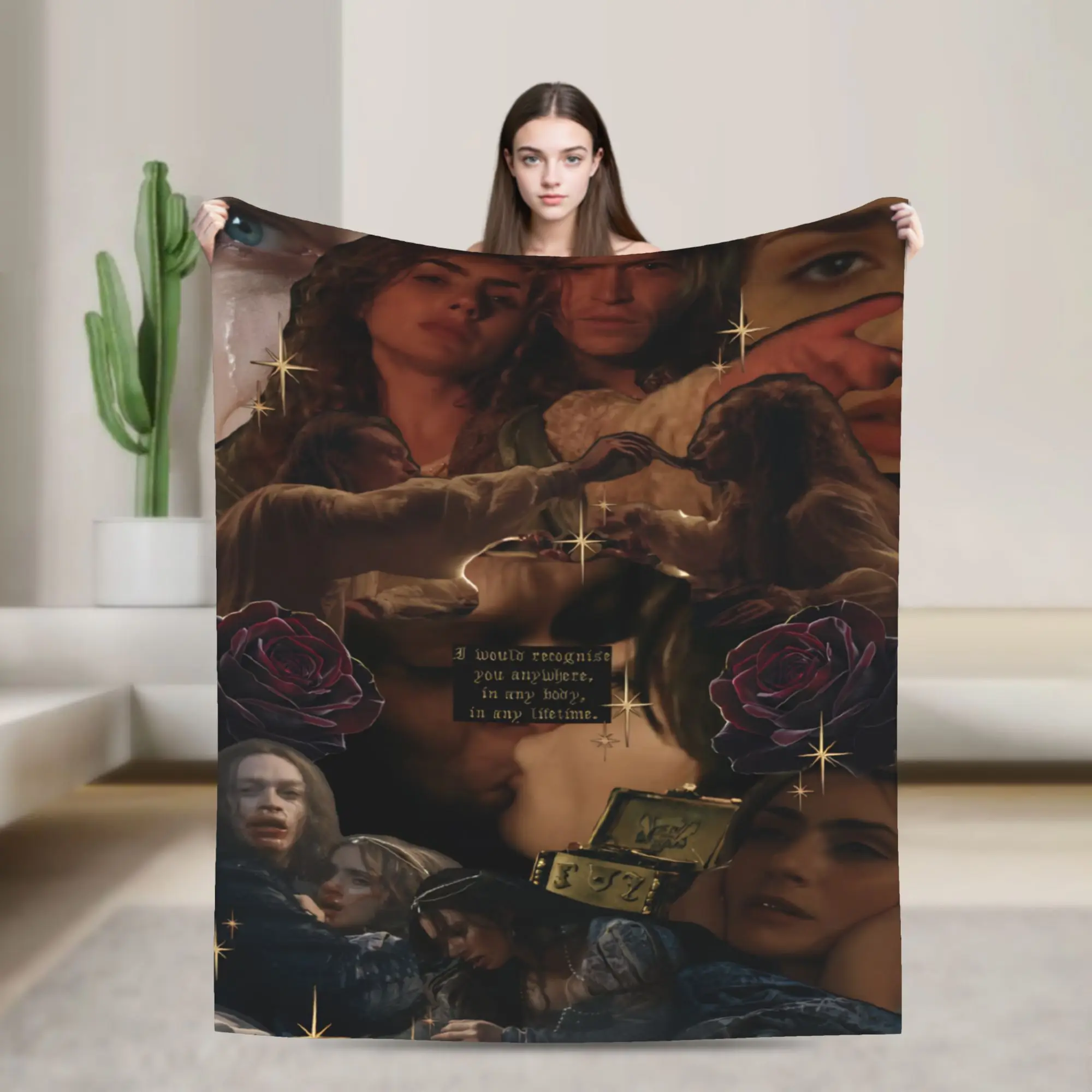 Dracula A Love Tale Merch Blanket Super Soft Flannel  Throw Blanket Cozy Bedspread