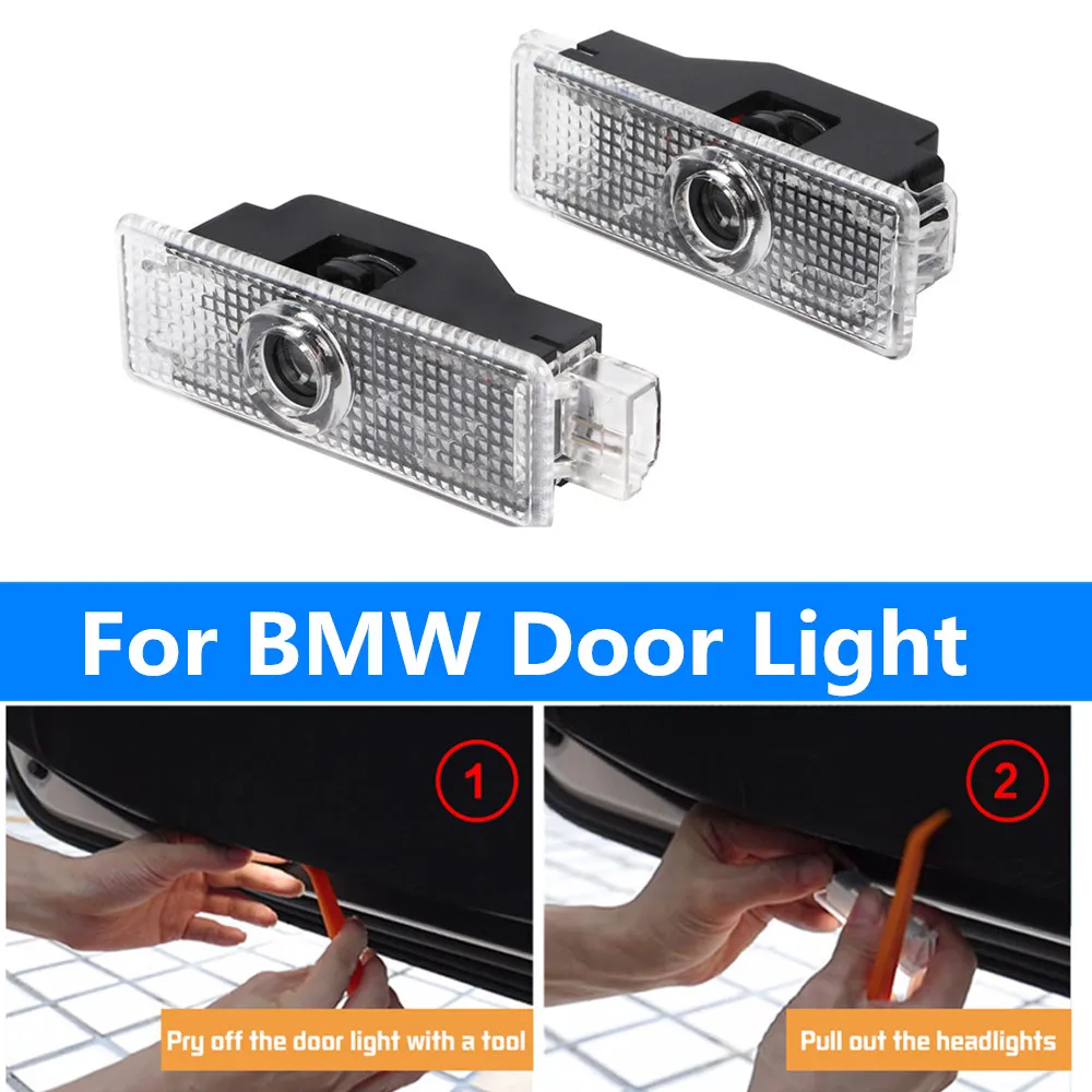 Image of LED Auto-Türprojektionsleuchten Zubehör für BMW E81 E60 E61 F07 F10 F11 F18 E81 X3 X1 E46 Z4 E85 E90 E91 E92 E93 F30