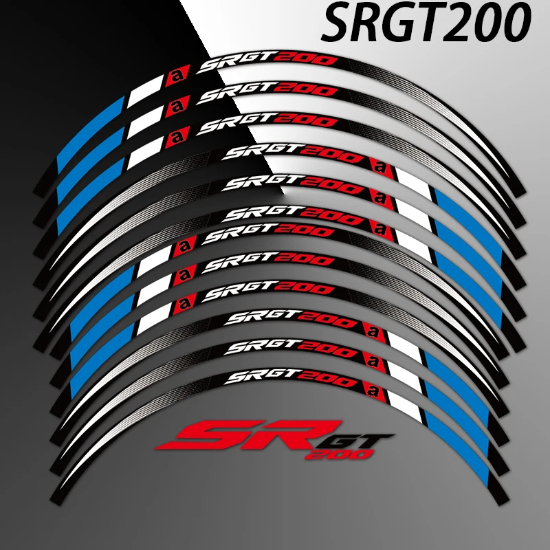 

For Aprilia SRGT200 SR GT 200 Motorcycle Wheel Rim Sticker Reflective Hub Stripe Tape Accessories Waterproof Decal