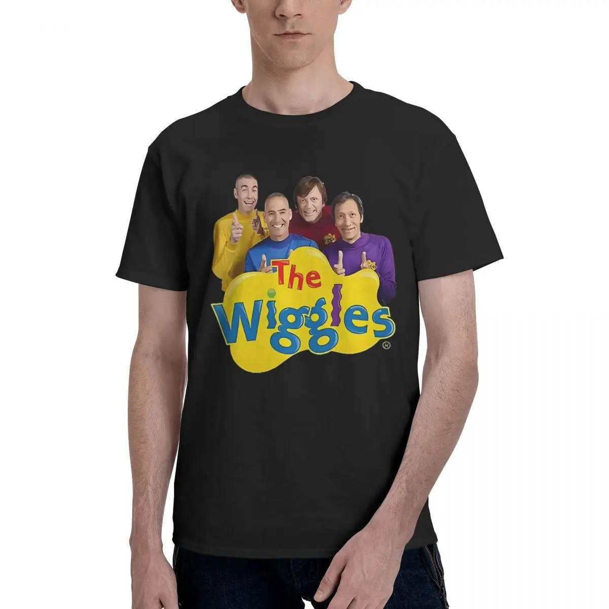 

The Wiggles Band Australia Vintage с круглым вырезом, 100% хлопок, повседневная дышащая удобная летняя забавная футболка для мужчин, забавная рубашка