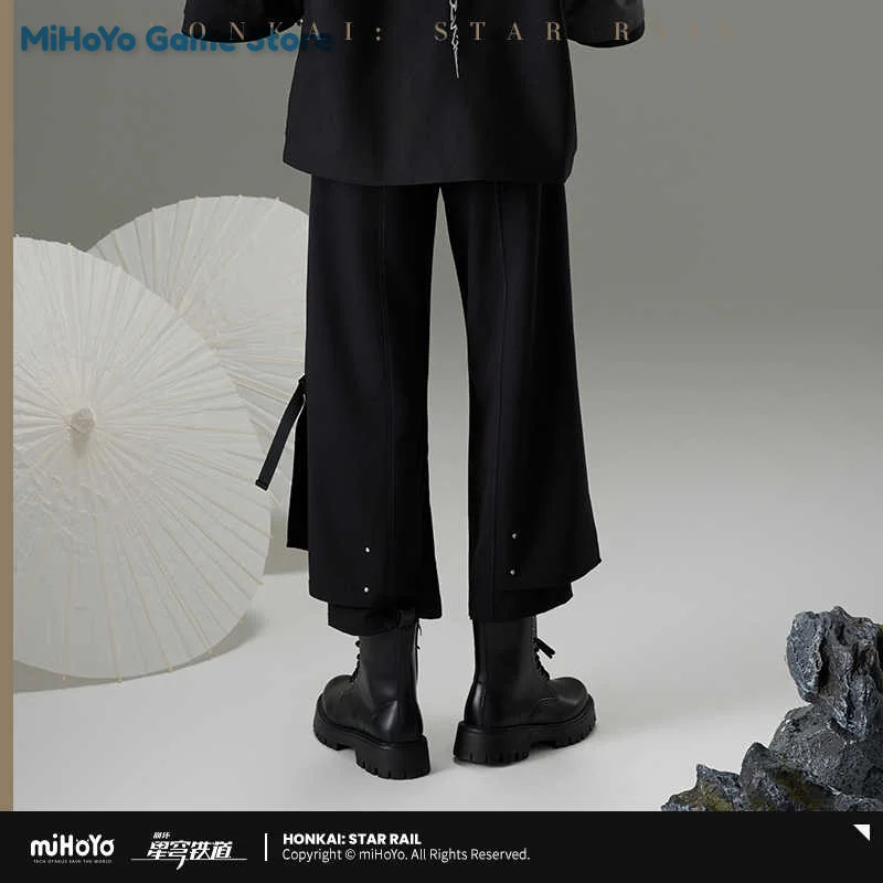 [Genuine] Acheron Pants MiHoYo Original Honkai Star Rail Acheron Theme Impression Series Wide Leg Pants Doujin Cosplay Skirt