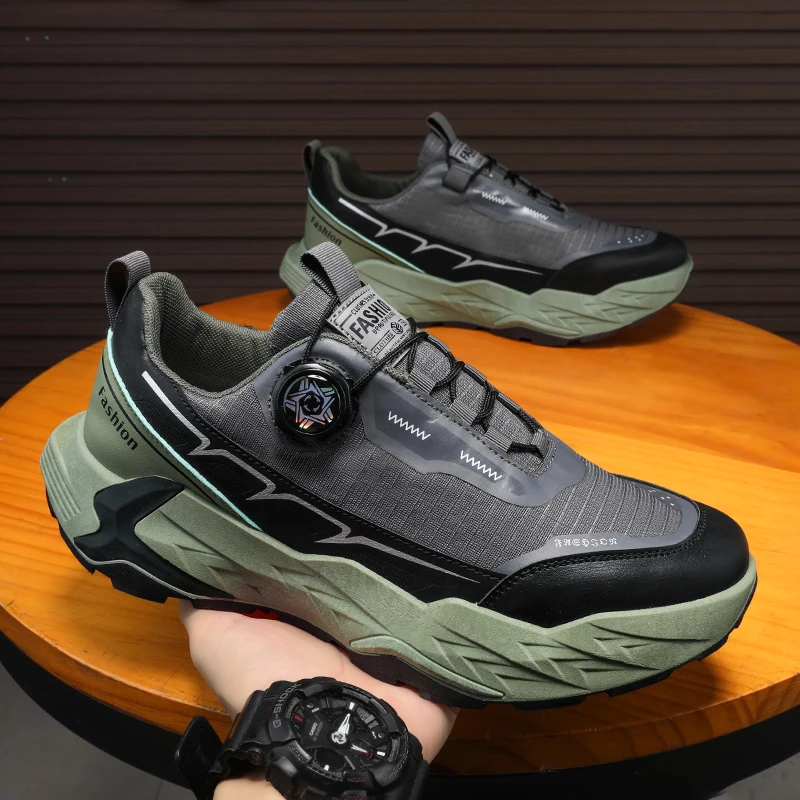 2025 حذاء مشي جديد قابل للتنفس، مقاوم للتآكل، متين، مقاوم للانزلاق مع قبضة فائقة، حذاء مشي خفيف الوزن #3