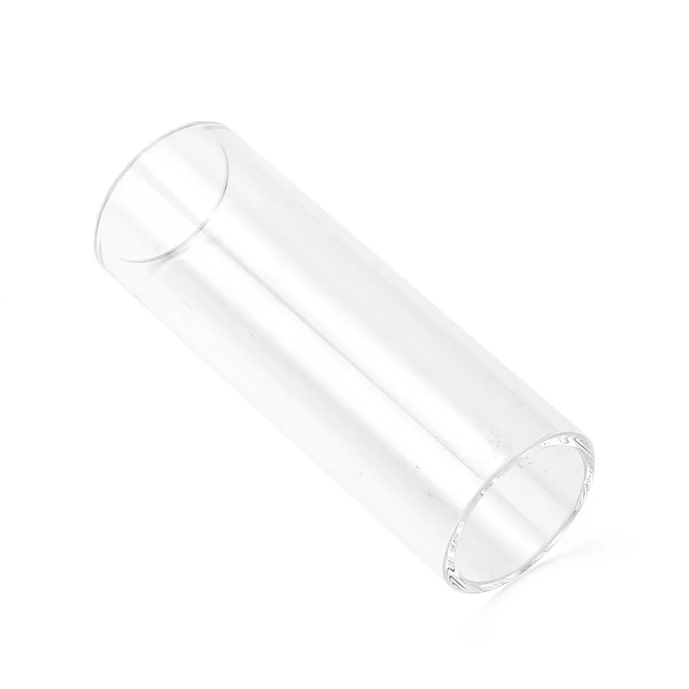 60Mm Premium Glass Guitar Slide Bar for Electric Acoustic Guitar Banjo Ukulele Smooth Sustain Bright Harmonics Clear Tone