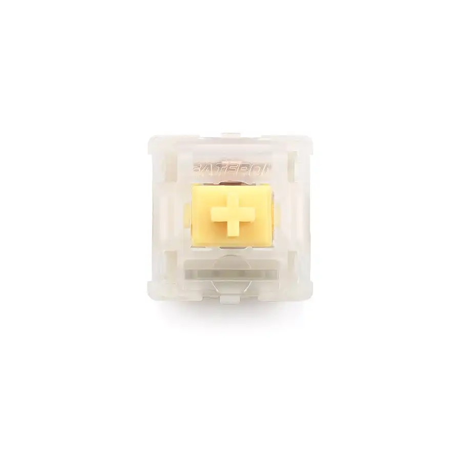 GATERON CAP Milky Yellow Linear KS-25 5 Pin DIY Hotswap 35pcs Per Pack Gaming Mechanical Keyboard Switch - view 2