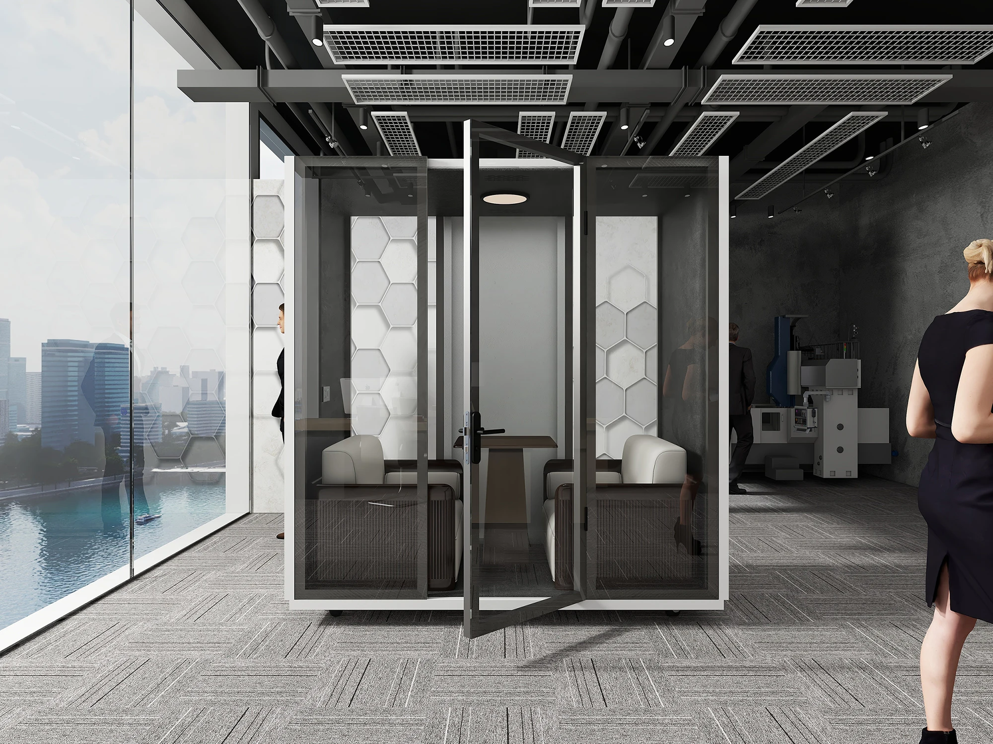Hidden Space Soundproof Room Silent Warehouse Office Booth Acoustic Piano Room Shelf Tympanic Studio Pod