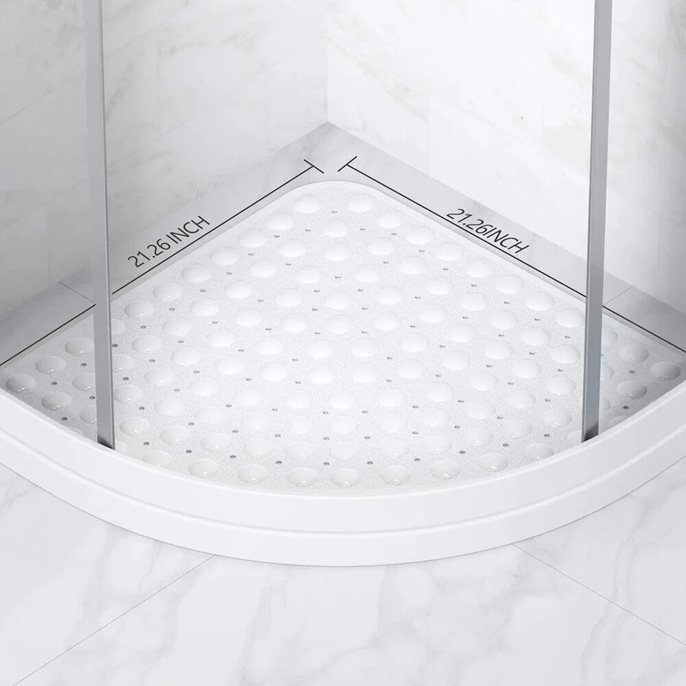 1PC 54x54 cm Non Slip Shower Mat with Suction Cups Rubber Corner Anti Mold Bathroom Safety Floor Mat Bathroom Carpet Bath Rug