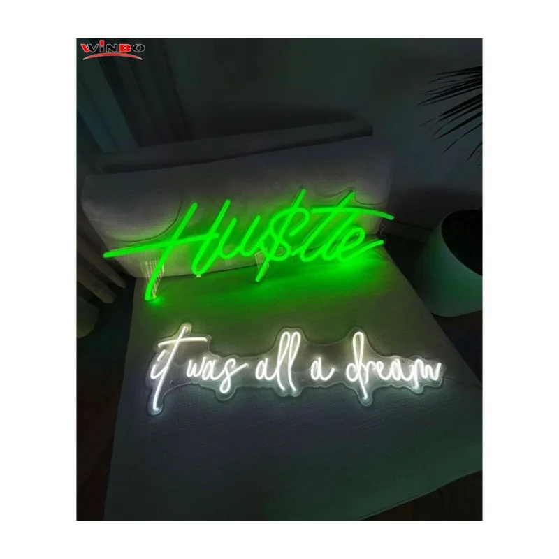 (Customized) winbo neon light sign neon sign light wedding decoration hustle neon sign