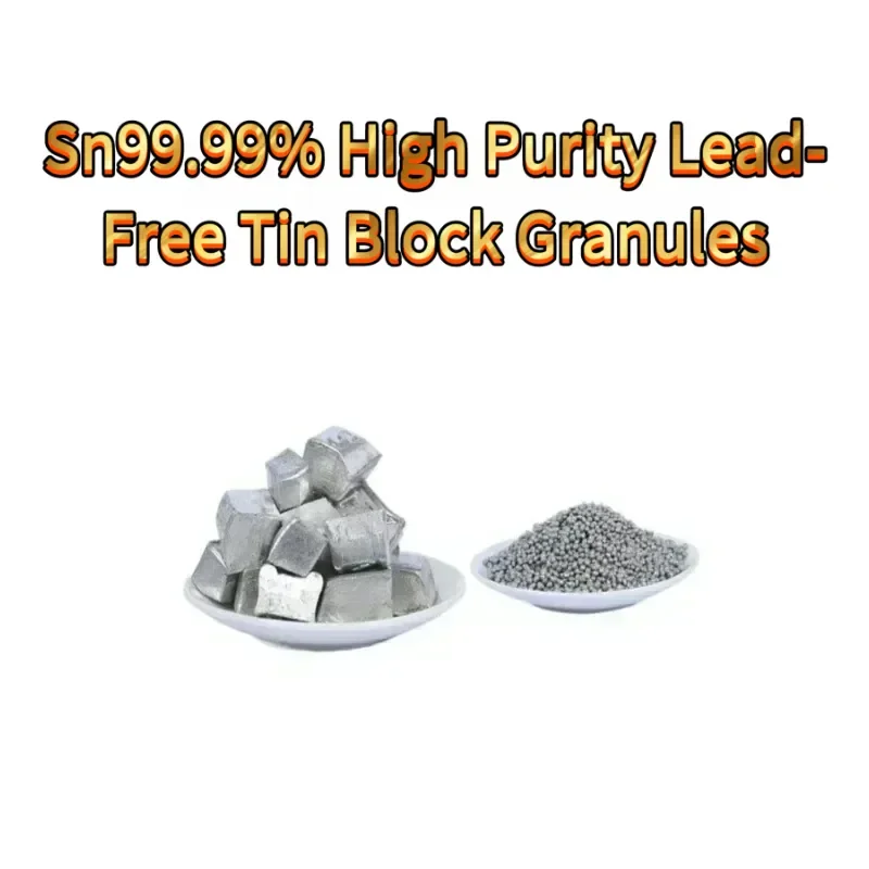 Sn99.99% High Purity Lead-Free Tin Granules & Ingot, Industrial Tin Material For Lab Testing, Electronic Soldering