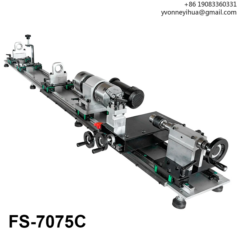 Professional Hot Sale FuSai FS-7075C Double Chuck Aluminum Plate Base Billiard Cue Lathe Machine Pool Cue Repairing Machine