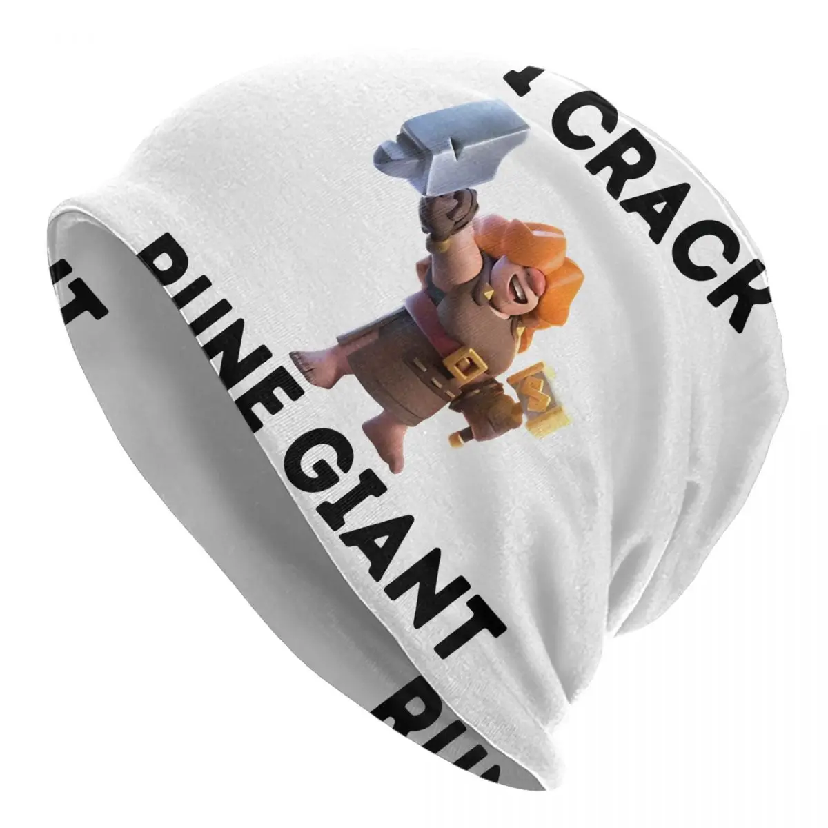 أنا الكراك رون العملاق قبعة الصدام Royaleds لعبة موضة الخريف الشتاء Skullies قبعة صغيرة الربيع الدافئة متعددة الوظائف بونيه قبعة #1