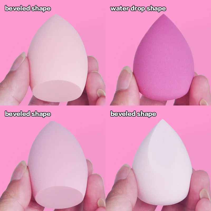 4/8pcs Makeup Sponge Powder Puff Dry and Wet Combined Beauty Cosmetic Ball Foundation Powder Puff Bevel Cut Make Up Sponge Tools