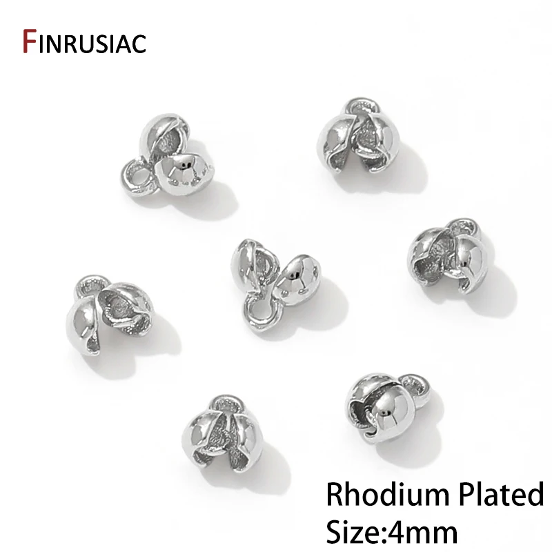 18K vergoldete Messing-End-Quetschperlen für die Schmuckherstellung, DIY-Armbänder-Zubehör, Perlenspitzen-Anschlüsse für Schmuckzubehör – Detail 16