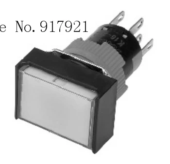 K16-292 K16-392 Korea kacon Kaikun K16-292R06 by 16mm rectangular illuminated button switch K16-392G06 6V 12V 24V--10pcs/lot