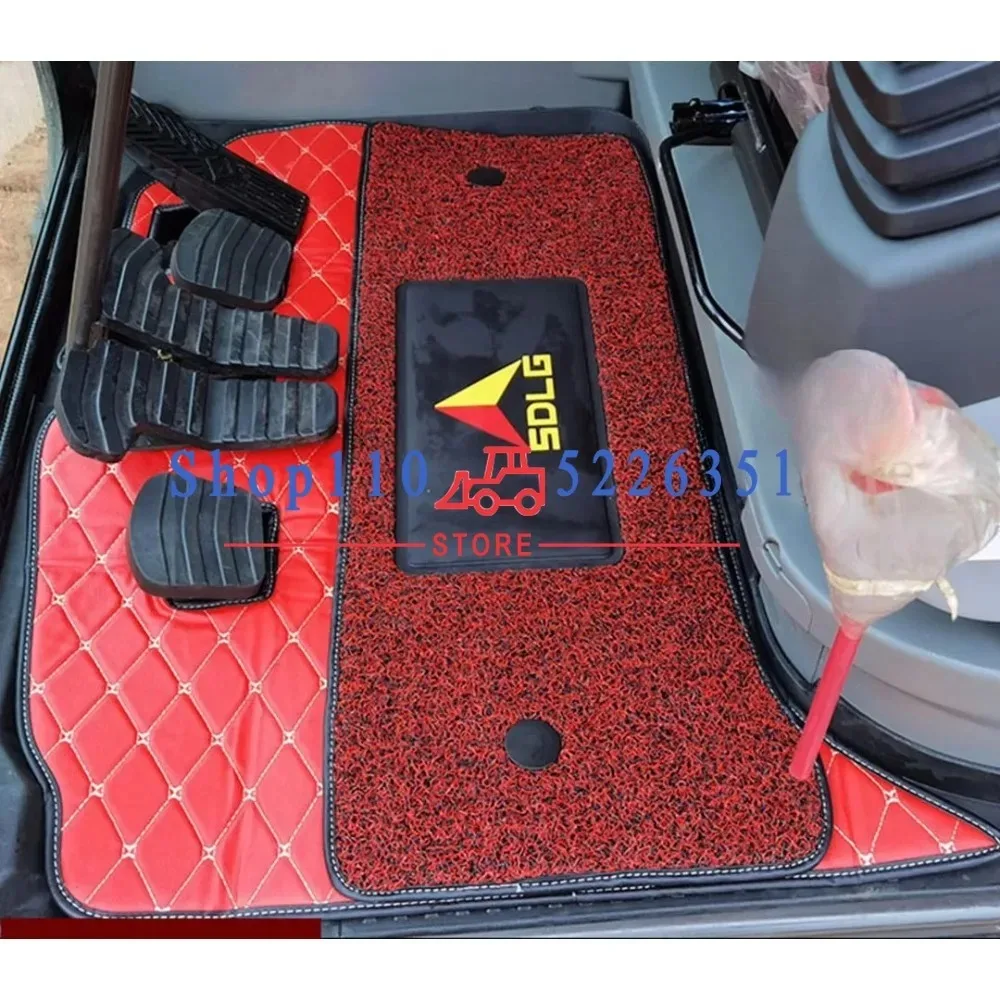 For SDLG Excavator Cab Floor Mat for E6 55 60 75 80 135 210 375 400 550 F/H Carpet Hydraulic Hammer