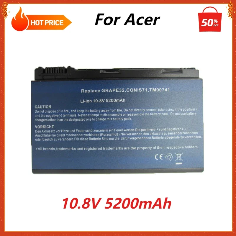 

GRAPE32 TM00741 Laptop Battery for Acer Extensa 5220 5235 5620 5630 7620 TravelMate 5320 5520 5720 5730 7720 7520 TM00751