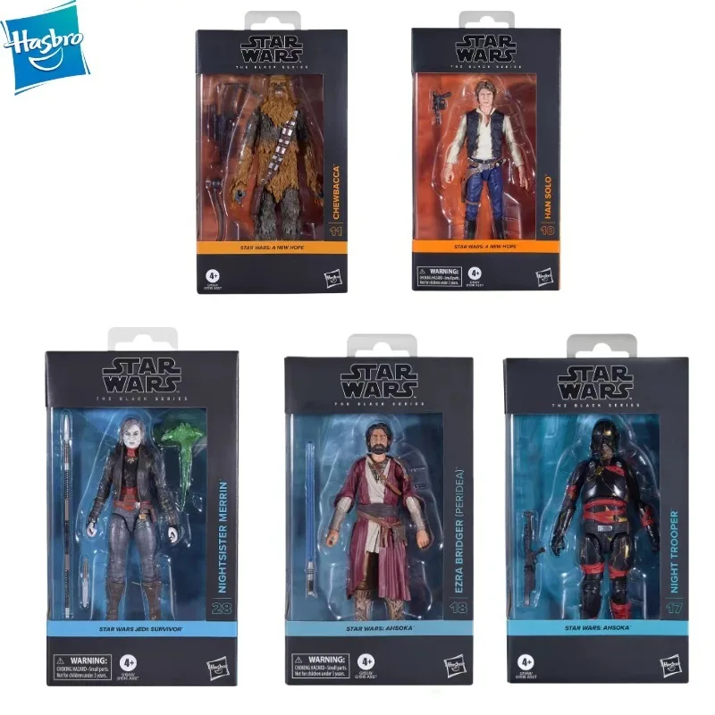 Nueva figura de acción Original Hasbro Star Wars The Black Series Nightsister Merrin/Ezra Bridger/Night Trooper/Han Solo/Chewbacca