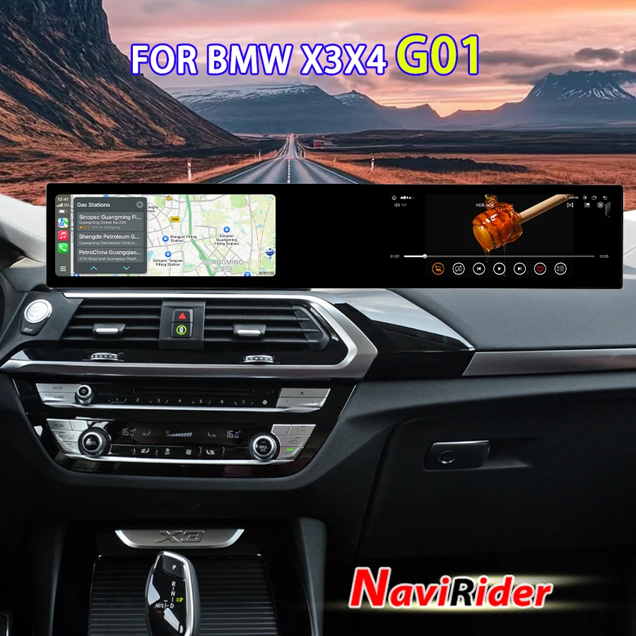 Carplay Android Dual Screen For BMW X3 X4 G01 2018 EVO Multimedia Video Player Car Radio GPS Navigation Auto Stereo Head Unit 4G