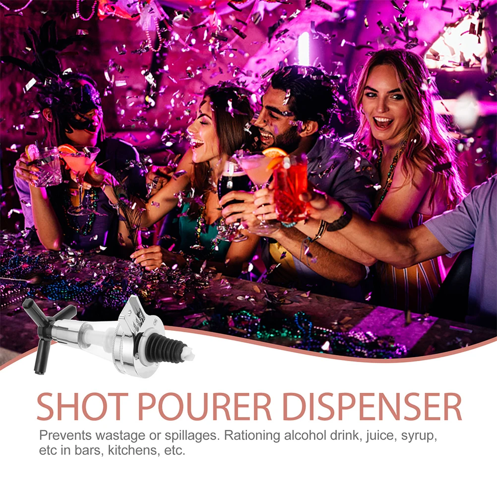 

1pc Wine Dispenser Wall Mounted Beer Cocktail Syrup Pourer Beverage Bottle Spout For Bar Kitchen Home Brewer Party