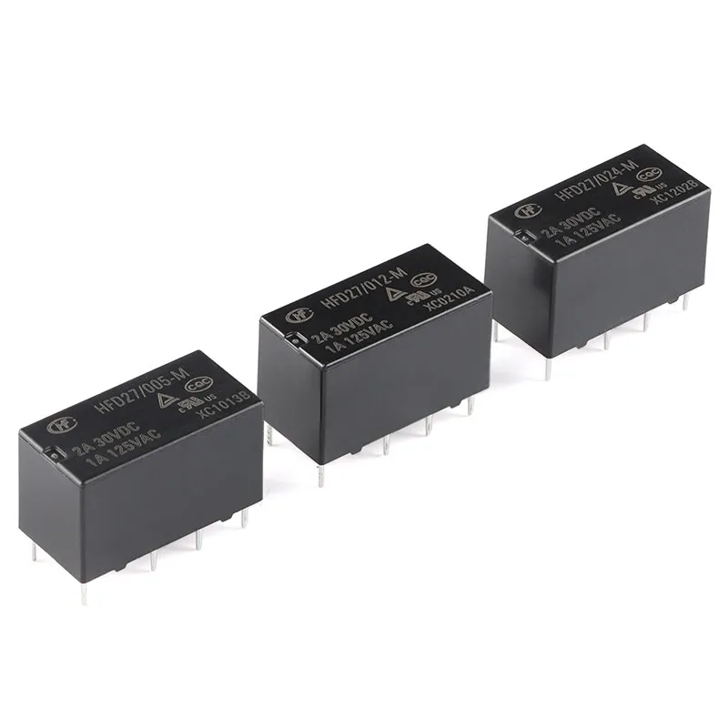 Hongfa relay HFD27/005/012/024-M 5/12/24 VDC 8 pin small double in-line type