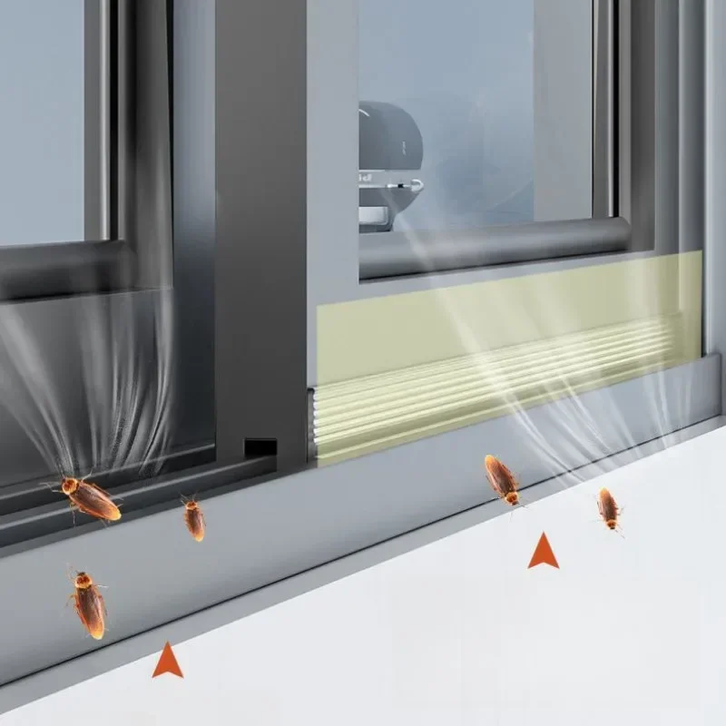 New Self Adhesive Wearable Door Window Sealing Strips for Door Gap Waterproof Dustproof PVC Soundproof acoustic foam seal tape