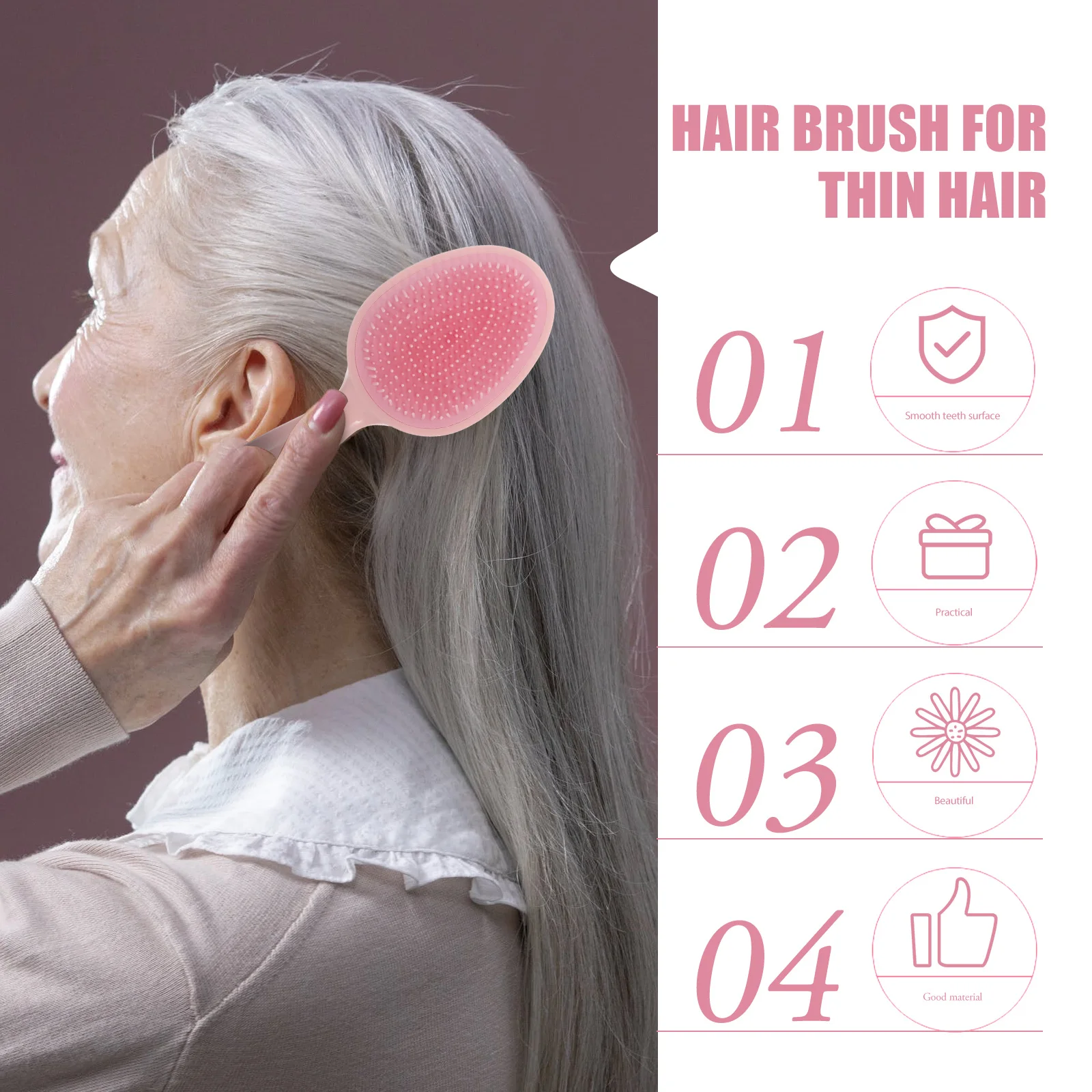

Hair Scalp Massager Exfoliator Scrubber Dandruff Removal Brush Deep Clean Oil Control Ergonomic Handle Shower Hair Care