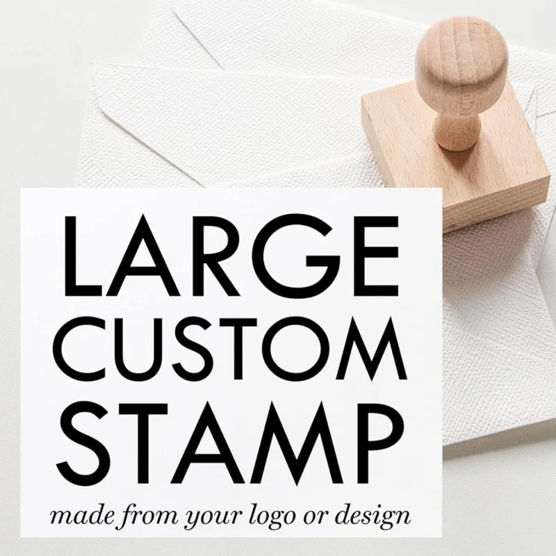 

Custom Logo Text Stamp - Personalized Stamp Clearly Impressions on Various Surfaces Custom Stamps for Business Logo Crafting