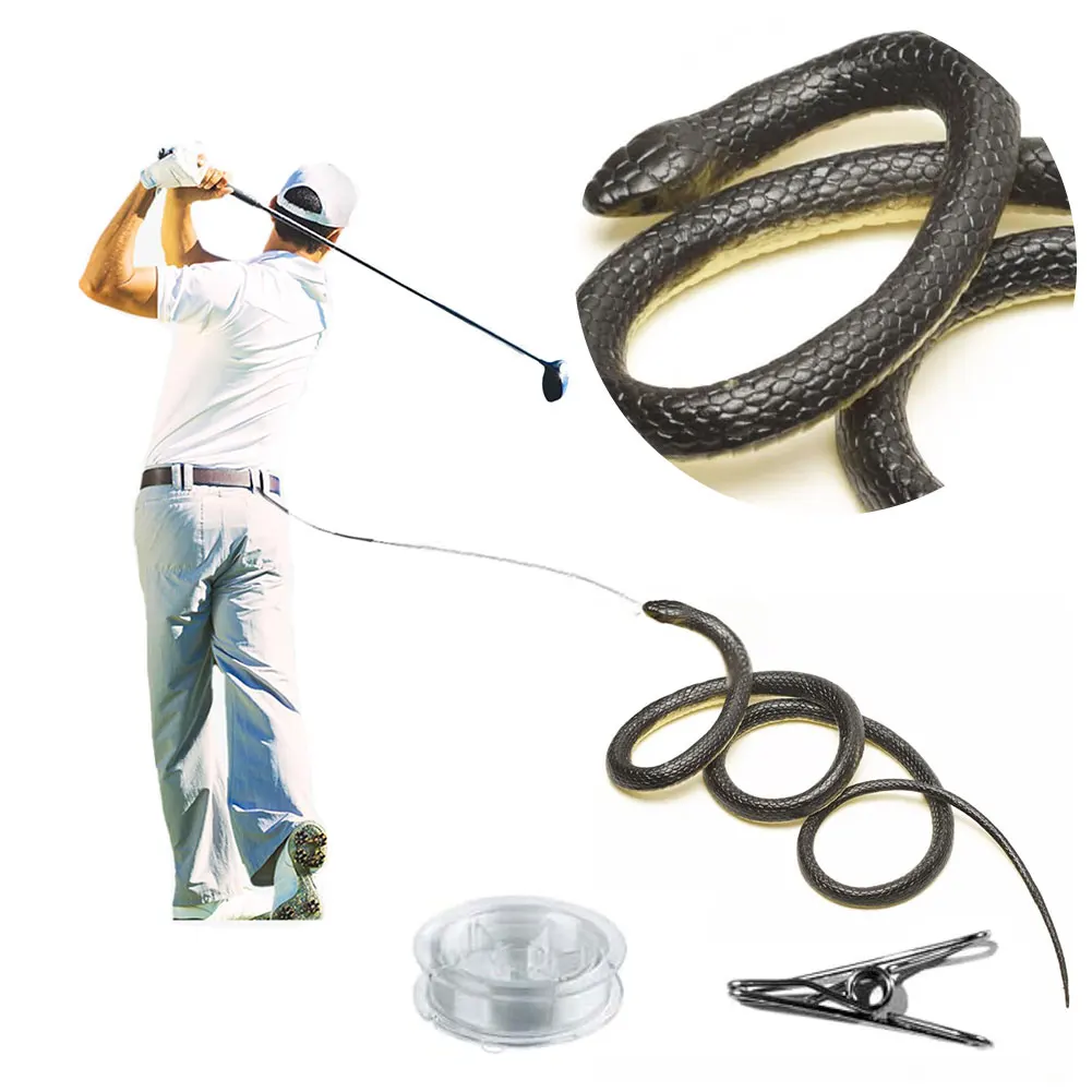 Fake Snake Toy with String and Clip Snake on A String Prank Props Simulation Snake Toy for Teasing Friends