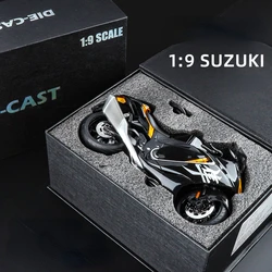 1:9 2022 SUZUKI Hayabusa GSX-100 Alloy Motorcycle Diecast Model Soung & Light Toy Collect Display Ornament Gift Box for Children