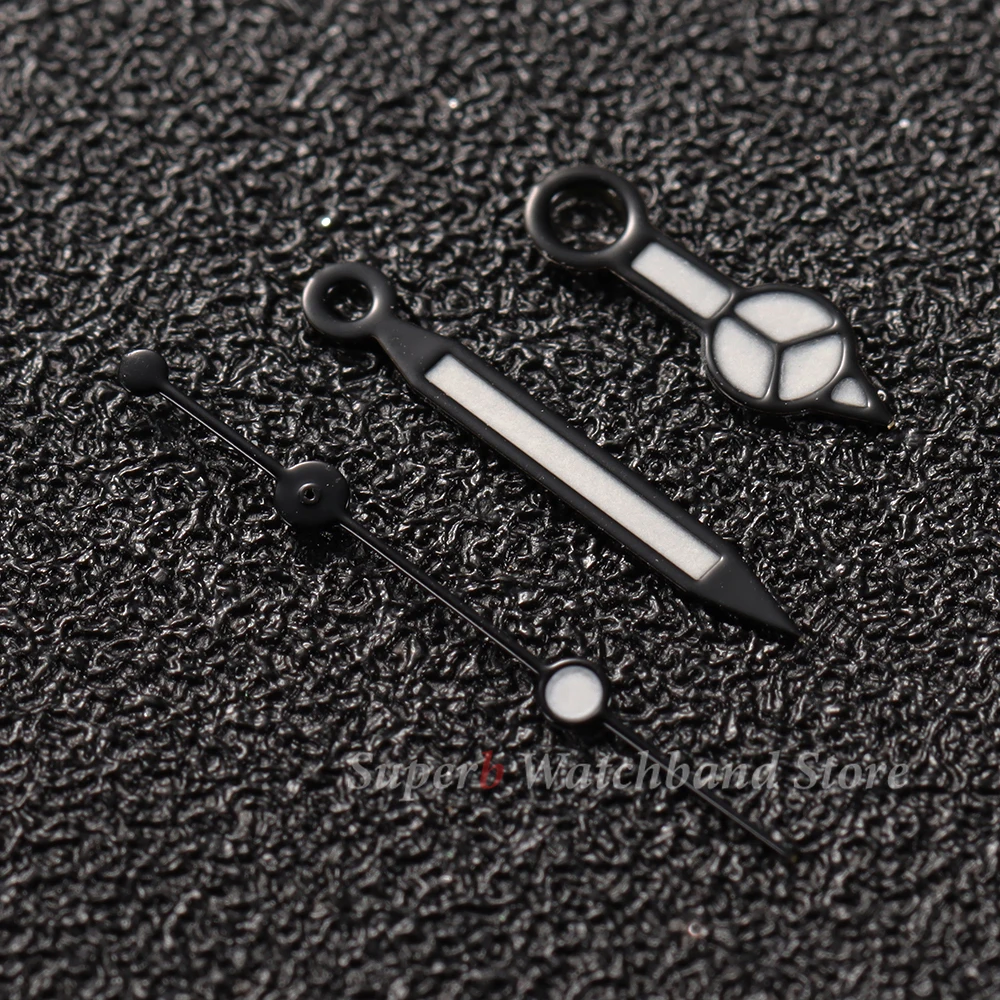 NH35 NH36 مؤشر ساعة يد مصقول 7.75*12*12.5 مللي متر أسود أزرق فضي الأيدي غواص Aiguille الأيدي C3 أزرق أخضر مضيء