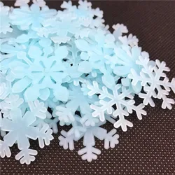 100PCS Colorful Luminous Snowflake Wall Stickers Glow in The Dark Decal for Kids Baby Rooms Bedroom Christmas Home Decoration