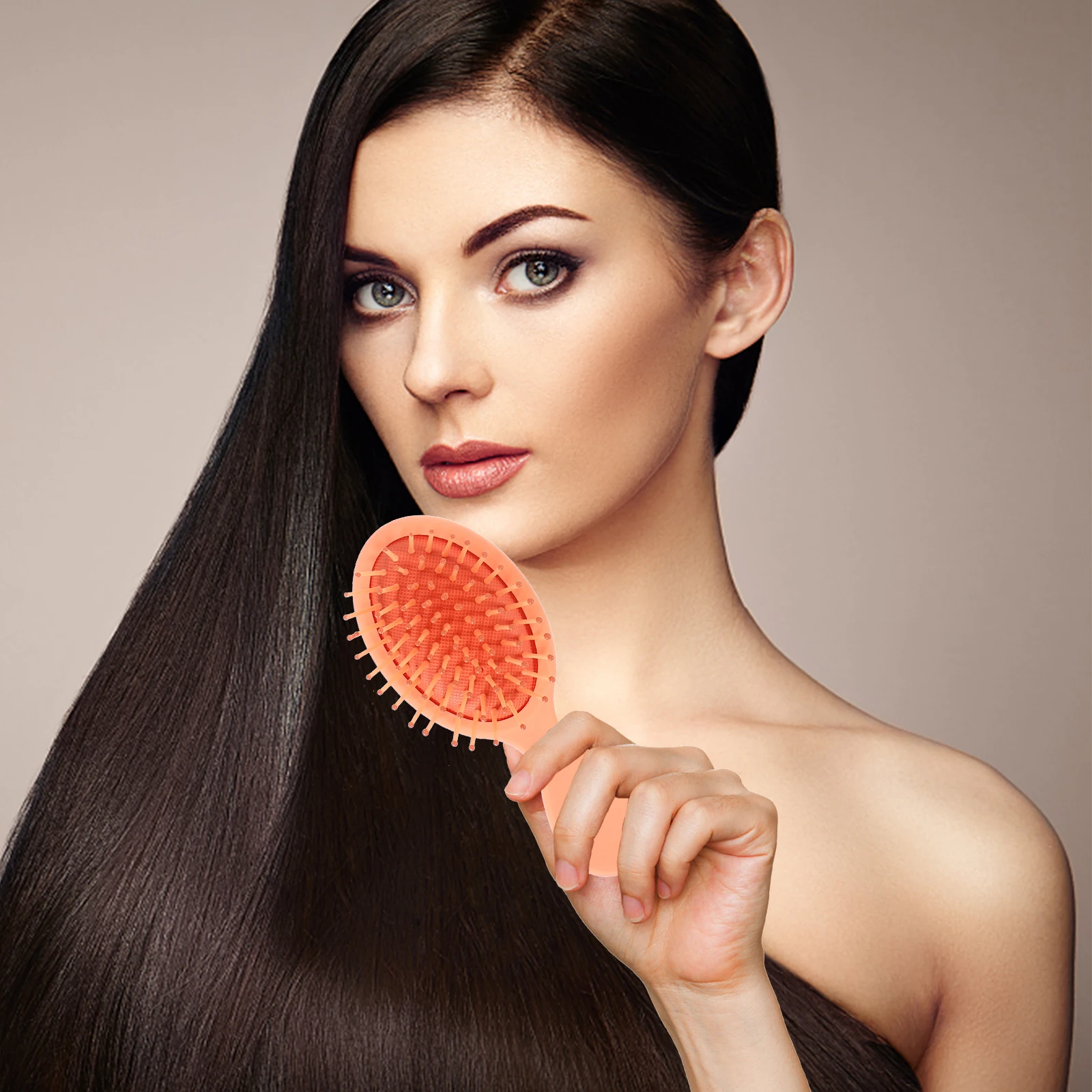 

6Pcs Hair Brush Small Wet Detangling Brush Mini Travel Detangler for Curly Thick Hair Scalp Friendly