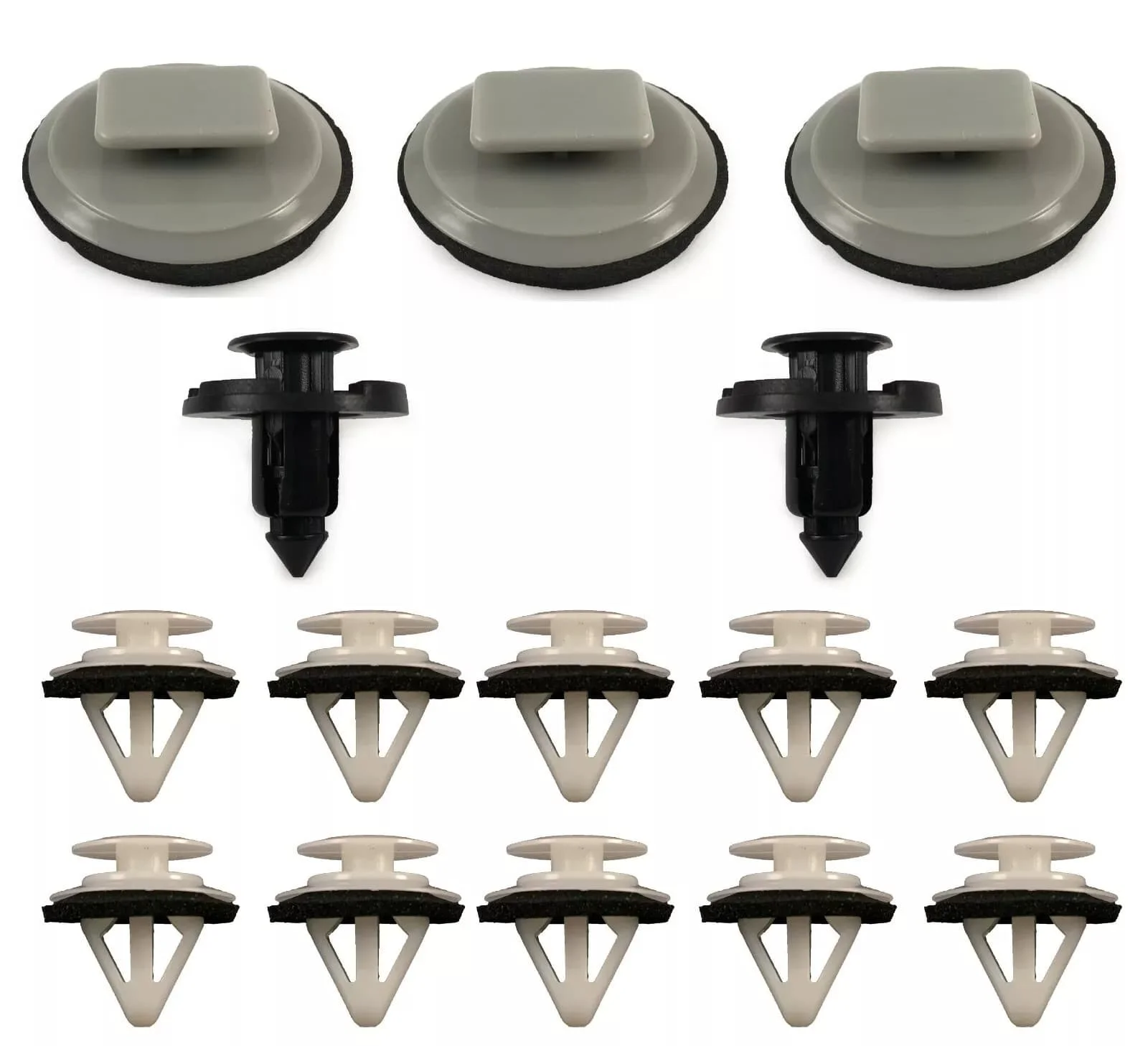 15Pcs Clip Full Kit For Mazda Underside Sill Skirt Rocker Panel Cover Trim Set Lower Threshold Skirt Cover Decorative Kit Parts