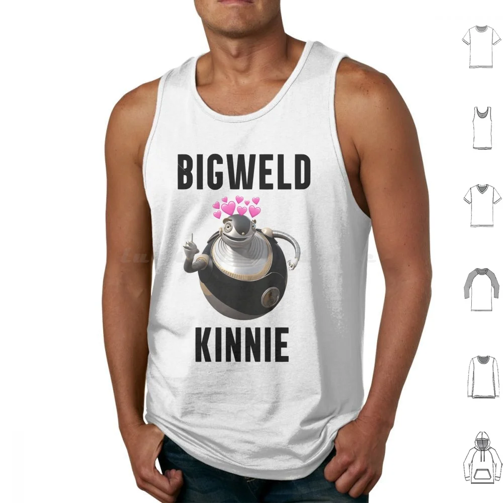 Bigweld Kinnie Tank Tops Print Cotton Bigweld Kin Kinnie Anime Weeb Cursed Cursed Images Cursed Memes Memes Meme