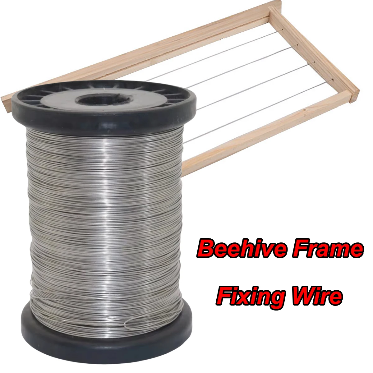 1 Roll 500g Beehive Frame Fixing Wire Stainless Steel Honeycomb Foundation Wire Bee Hives Accessories Beekeeping Tools