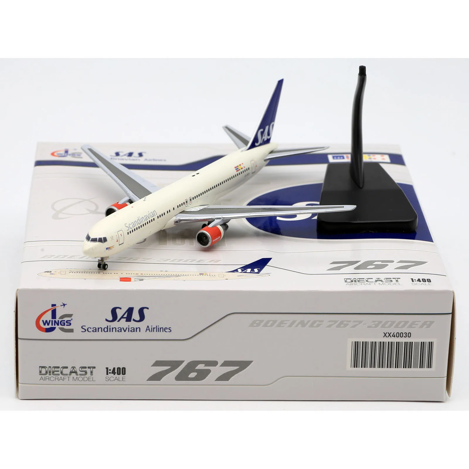 

XX40030 Alloy Collectible Plane Gift JC Wings 1:400 Scandinavian Air "StarAlliance" Boeing 767-300 Diecast Aircraft Model LN-RCH