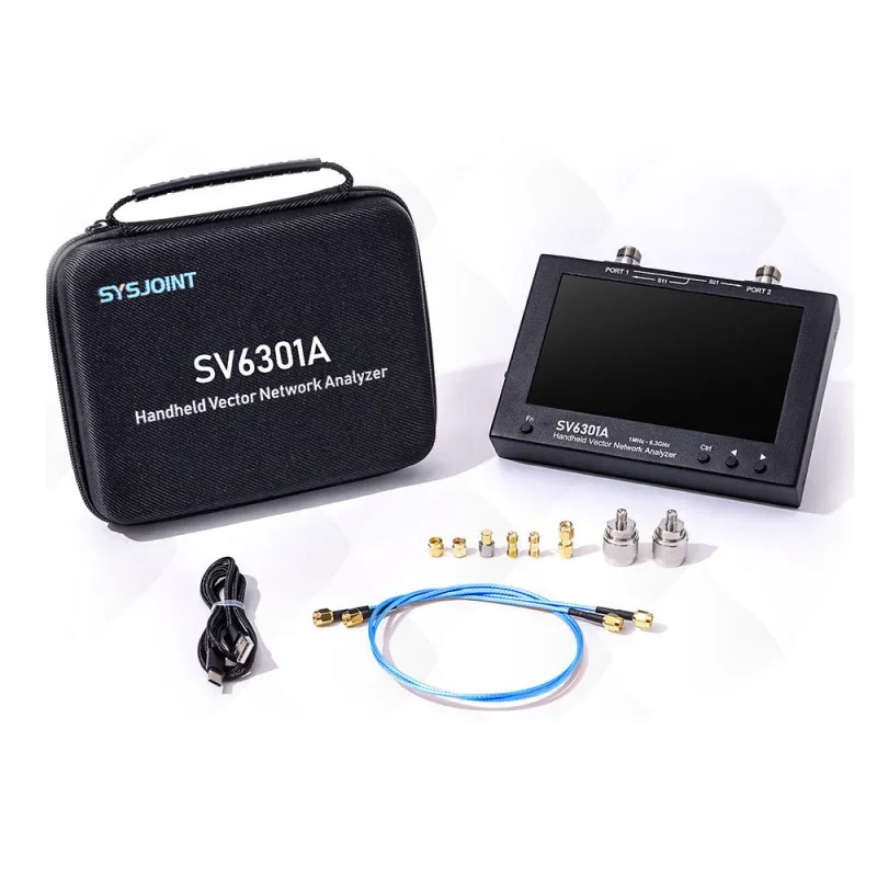 

SV6301A VNA 1MHz - 6.3GHz Handheld Portable Vector Network Analyzer with 7'' Screen