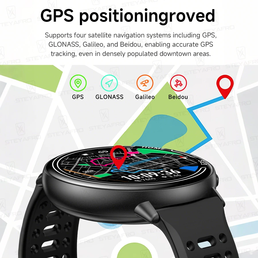 Smart Watch for Men Women Built-in GPS Fitness Watch with BT Calls 100+ Sport Modes IP68 Waterproof Smartwatch for Android iOS