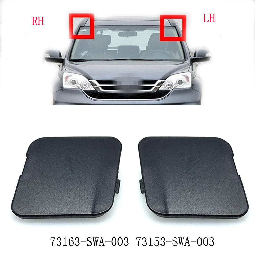 1 Pair Windshield Side Garnish Lid Cover For CRV 2007-11 Decorative Cap ABS Plastic Automobiles Parts Accessories