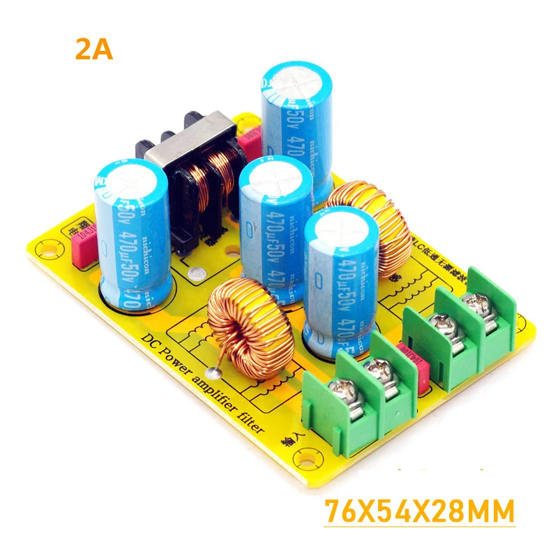 Imagem -03 - Low Pass Filter Eliminar Interferências Eletromagnéticas dc Switching Power Carro Amplificador de Áudio 4a 10a 20a 12v 24v dc lc