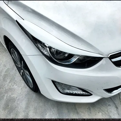 Imagen 2 del producto Adecuado para el moderno Langdong 2013-2022 faro delantero ceja Kit de cuerpo ancho pegatina tira decorativa estilo de ajuste de plástico ABS