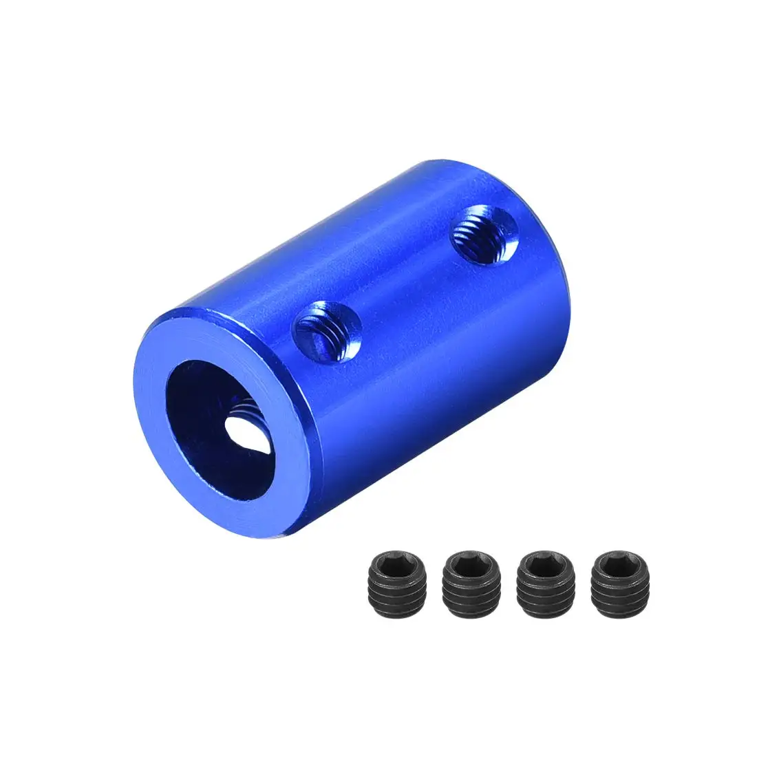 1Pcs Shaft Couplings 3mm/4mm/5mm/6mm/6.35mm/7mm/8mm/10mm Aluminum Alloy Blue Rigid Coupling, Motor Connector, 3D Printer Parts