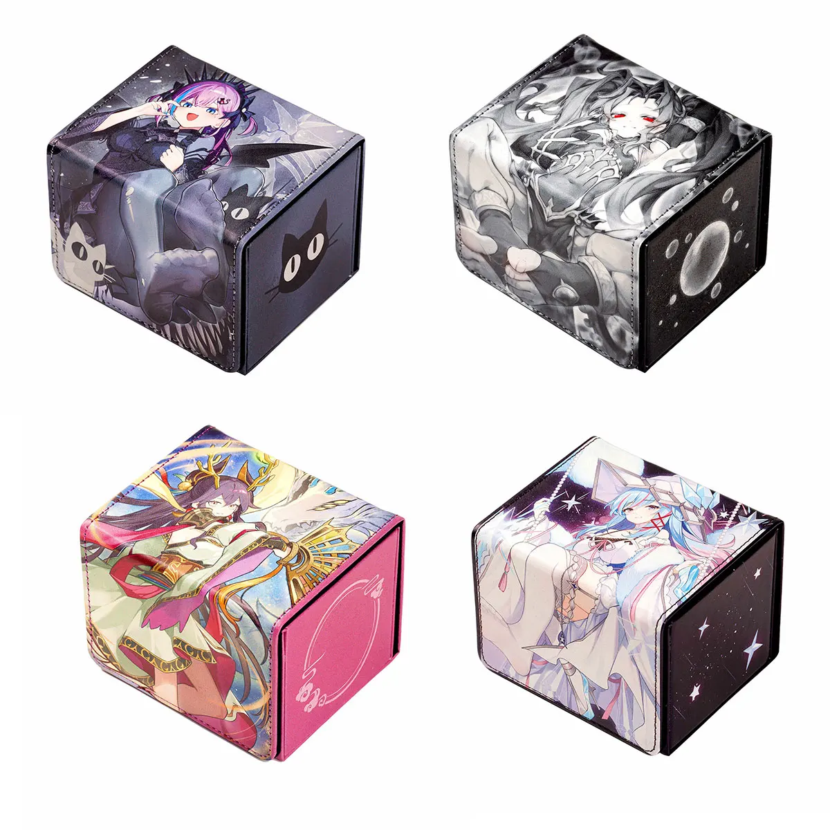 100+ PU Anime Cards Storage Box Deck Board Game TCG Cards Box Protector Bag for MGT/Pkm/Yu-gi-oh/Trading Card Collecting Game