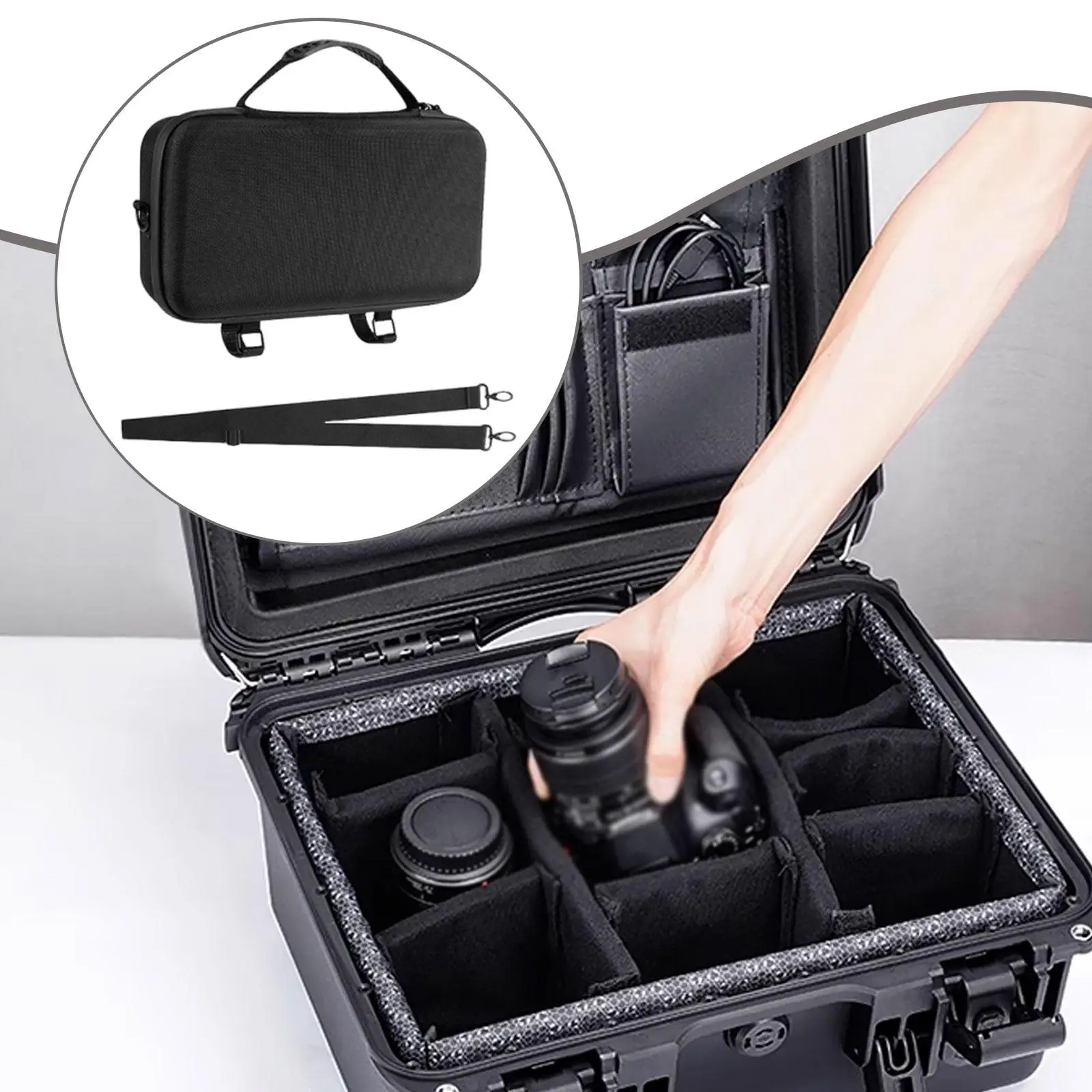 

Carrying Case Smooth Zipper EVA Travel Case Anti Scratch Practical Dustproof Lightweight Travel Storage Pouch for x5/4