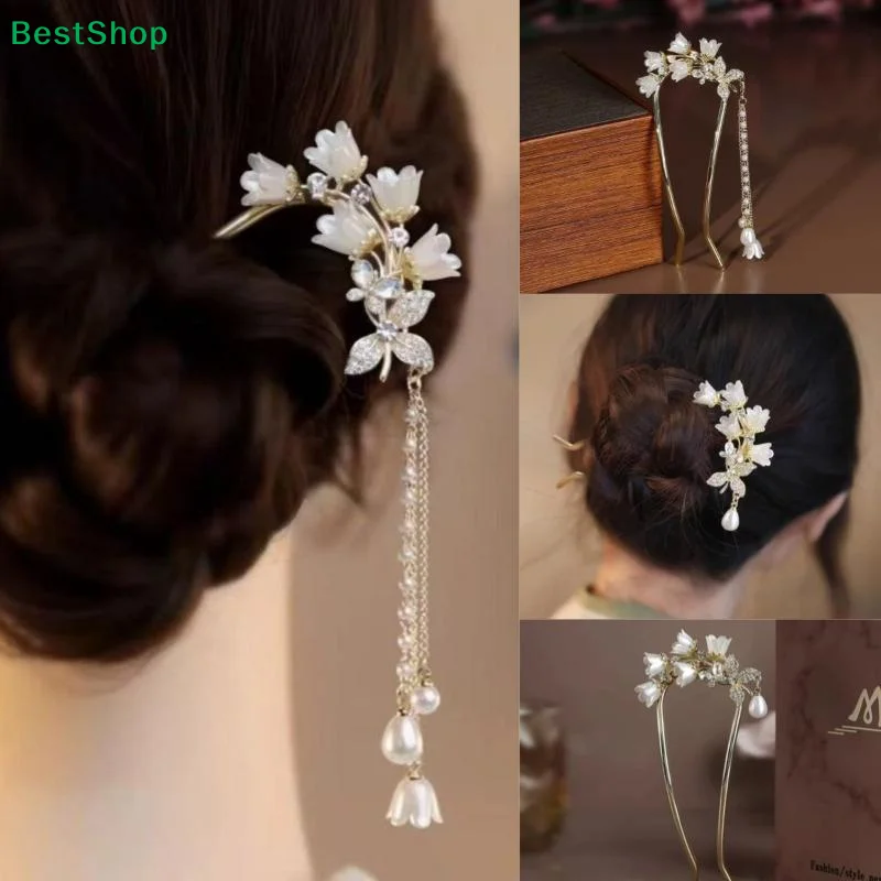 〔R〕Elegante haarvork met bloem - Pearl Hair Pin recensie en prijs