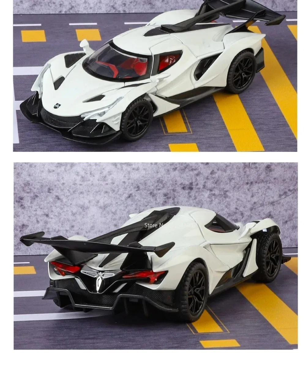 Maßstab 1:32 Apollo EVO IE Automodell Spielzeug Metalldruckguss Zurückziehen Super Cars Türen Geöffnete Fahrzeugmodelle Beste Geschenke für Kinder – Detail 25