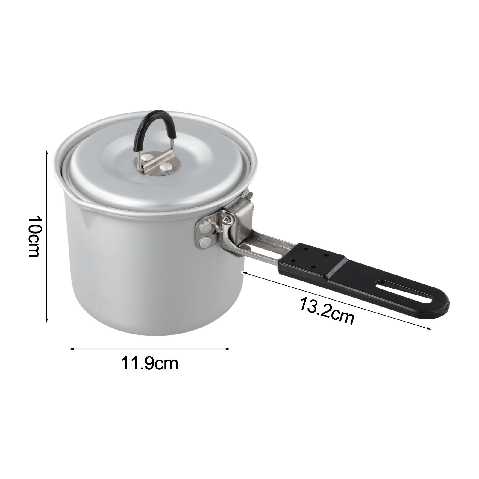 

Многоцелевой горшок для пикника, чайная кофеварка, горшок со складной ручкой, 12*12*10 см, горшок для приготовления пищи на природе, легко чистящийся дренаж