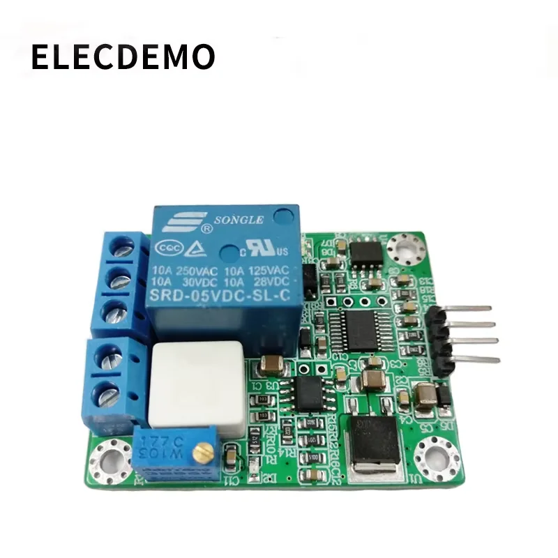 High Precision AC/DC Hall Current Sensor Module, 2A Overcurrent Protection, UART TTL Serial Output, Low Noise DIY Board WCS2702