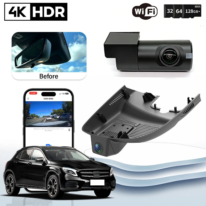 

4K HD Car Dvr For Mercedes-Benz GLA 180 200 220 260 GLA220 X156 GLA260 GLA180 GLA200 2016-2019 DashCam Camera Video Recorder