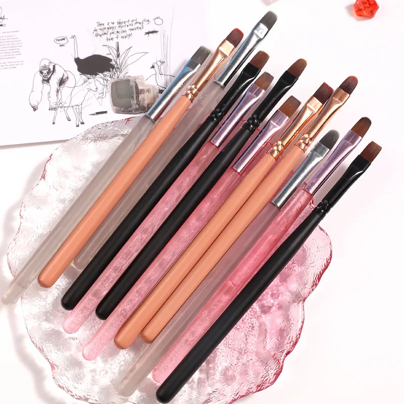 แปรงเพ้นท์เล็บเจล 1/3 ชิ้น สำหรับต่อเล็บอะคริลิค แปรงเพ้นท์เล็บเจล