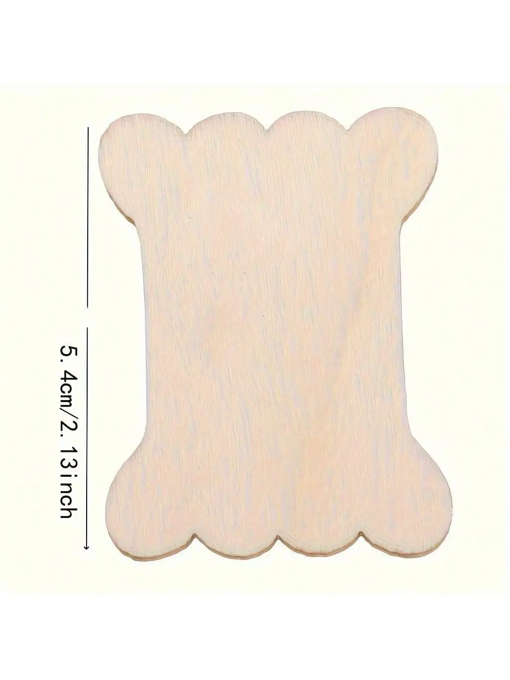 60/120/180 Pieces Bone-Shaped Wooden Spools for Sewing and Knitting - Cream, Ideal for Embroidery and Handicrafts